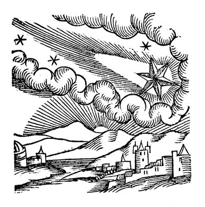 Komet von 1456 Halley, 1557 von Unbekannt