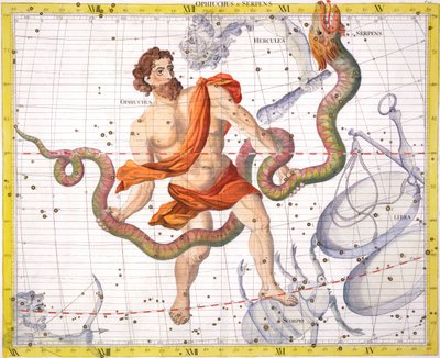 Sternbild Ophiuchus, 1729 von Unbekannt