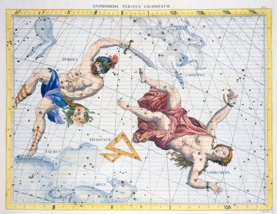 Sternbilder von Perseus und Andromeda von Unbekannt
