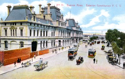 Bahnhof Constitución, Buenos Aires, Argentinien, ca. 1900er Jahre von Unbekannt