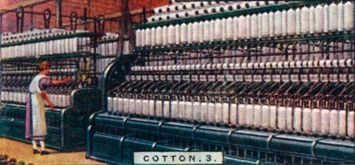 Baumwolle, 3. - Spinnmaschine, Lancashire, 1928 von Unbekannt
