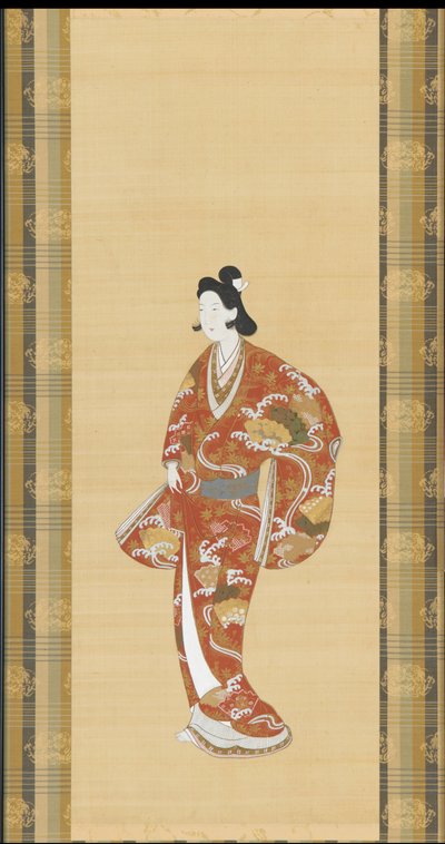 Kurtisane, Edo-Periode, 1661-1673 von Unbekannt