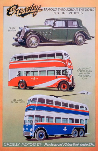 Crossley Motors Werbung, 1937 von Unbekannt