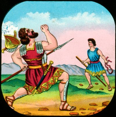 David tötet Goliath von Unbekannt