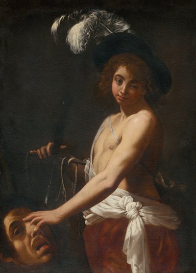 David mit dem Kopf von Goliath von Unbekannt
