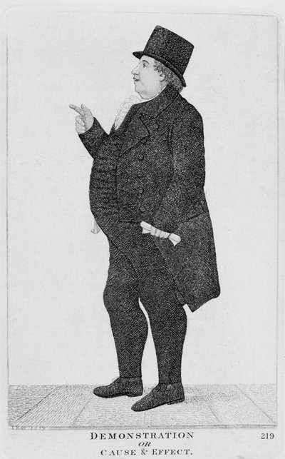Demonstration oder Ursache & Wirkung, 1817 von Unbekannt