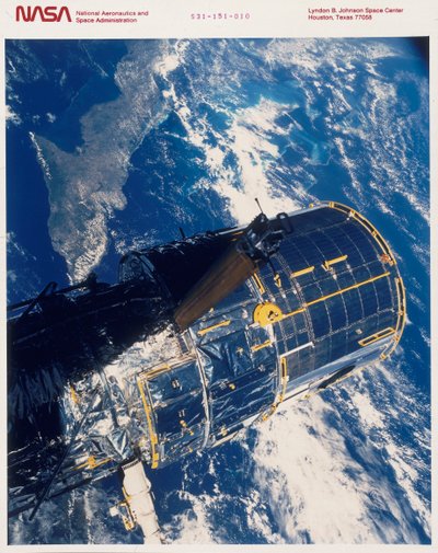 Einsatz des Hubble-Weltraumteleskops, 1990 von Unbekannt