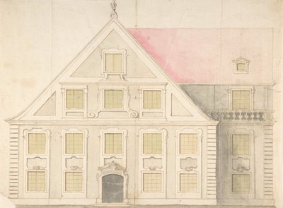 Entwurf für eine Hausfassade von Unbekannt