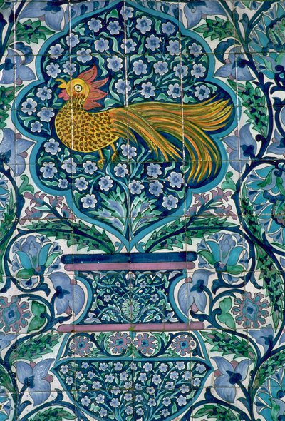Detail eines Fliesendesigns in Nabeul, Tunesien von Unbekannt