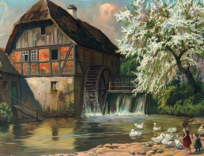 Die alte Rote Mühle von Unbekannt