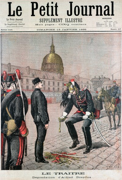 Die Erniedrigung von Albert Dreyfus von Unbekannt