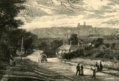 Entfernter Blick auf Lincoln von Unbekannt