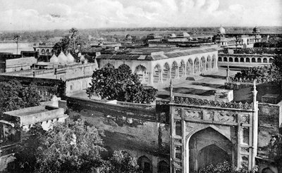 Diwan-i-am im Inneren des Agra-Forts, 20. Jahrhundert von Unbekannt