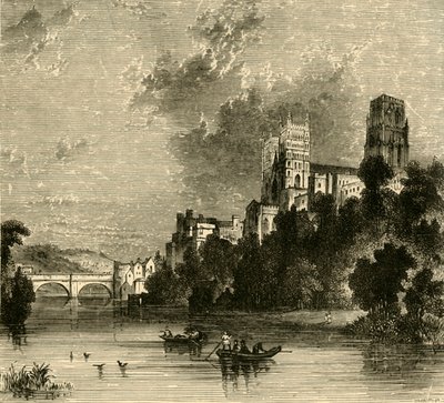 Kathedrale von Durham von Südwesten, 1898 von Unbekannt