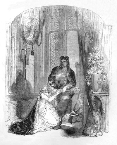 Edward III. und die Gräfin von Salisbury, 1845 von Unbekannt