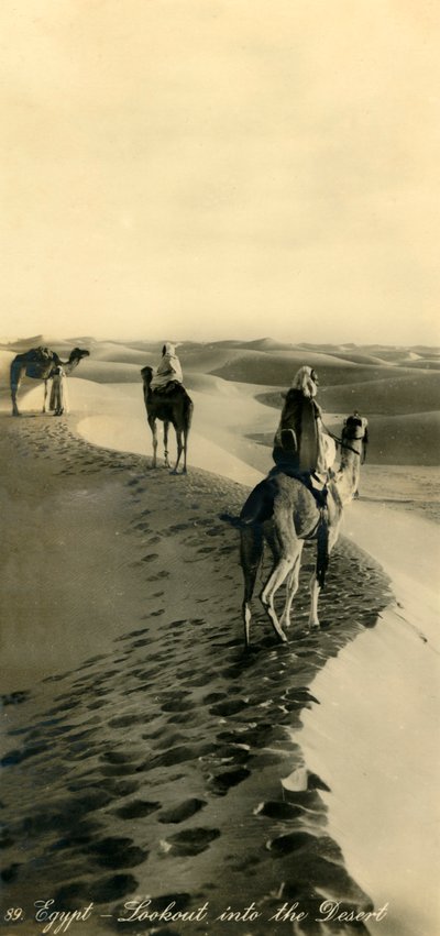 Ägypten - Ausblick in die Wüste, ca. 1918-ca. 1939 von Unbekannt