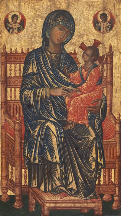 Thronende Madonna mit Kind von Unbekannt