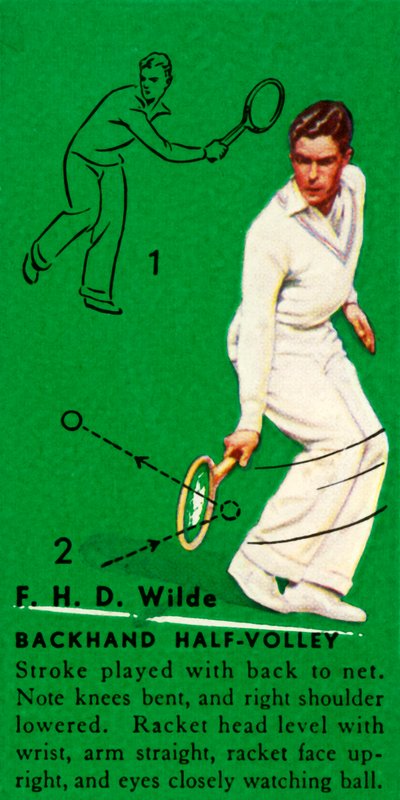 F. H. D. Wilde - Rückhand-Halbvolley, ca. 1935 von Unbekannt