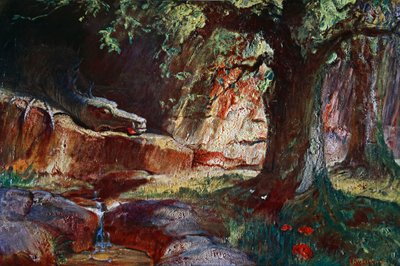 Fafner in seiner Höhle, 1906 von Unbekannt