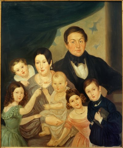 Familienbildnis Johann von Liebieg von Unbekannt