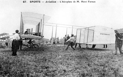 Farman-Doppeldecker Nr. 1, ca. 1912 von Unbekannt
