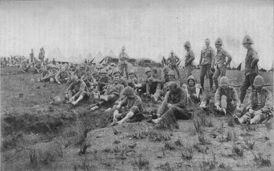 Fußinspektion in Estcourt, 1902 von Unbekannt
