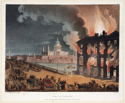 Feuer in London von Unbekannt