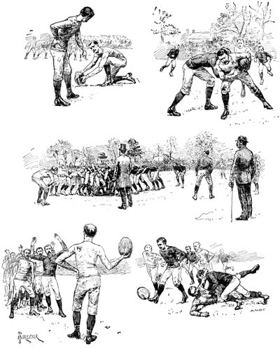 Fußballskizzen, 1887 von Unbekannt