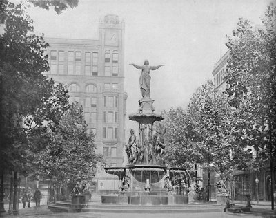 Fountain Square, Cincinnati, Ohio, ca. 1897 von Unbekannt