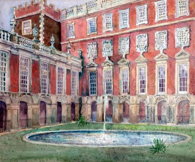 Brunnen im Hampton Court Palace von Unbekannt