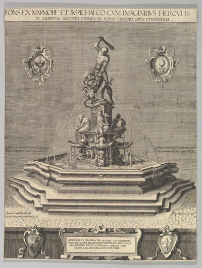 Herkulesbrunnen in Augsburg Kopie, 1602 von Unbekannt