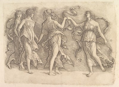 Vier tanzende Musen, ca. 1497 von Unbekannt