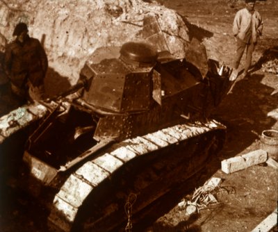Französischer Panzer, ca. 1914-1918 von Unbekannt