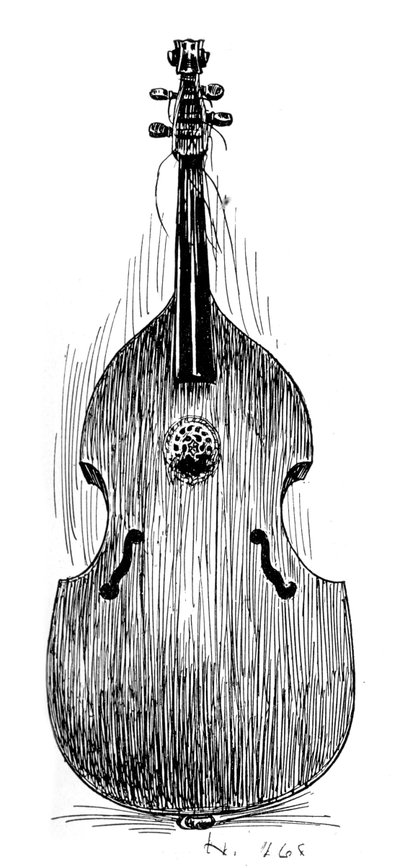 Französische Viola da Gamba, um 1600 von Unbekannt