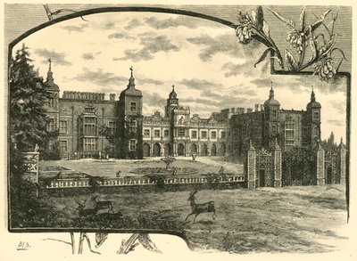 Vorderseite von Hatfield House, 1898 von Unbekannt