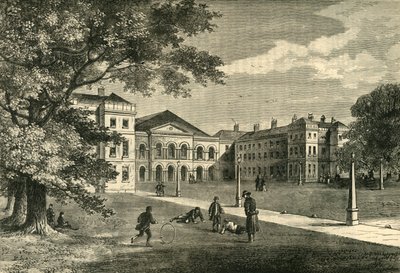 Vorderseite des Foundling Hospital von Unbekannt