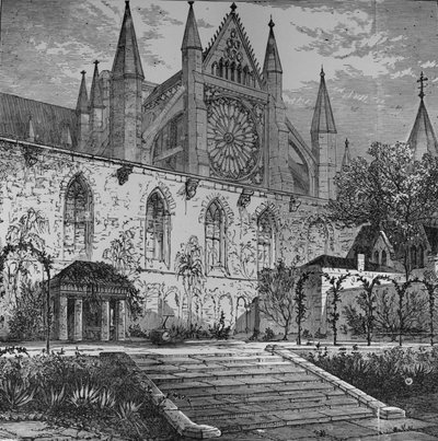 Garten des Ashburnham House, 1890 von Unbekannt
