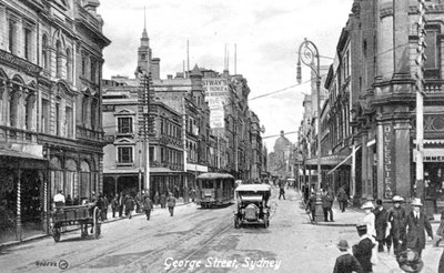 George Street, Sydney, Australien, um 1900er von Unbekannt