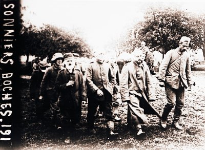 Deutsche Kriegsgefangene, ca. 1914-1918 von Unbekannt