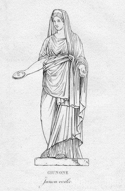 Giunone Junon verschleiert, ca. 1850 von Unbekannt