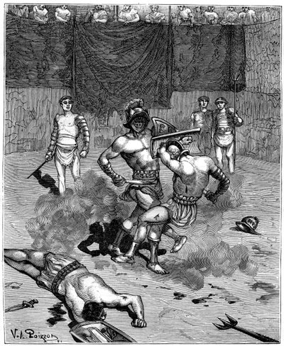 Gladiatorenkampf, 1882-1884 von Unbekannt