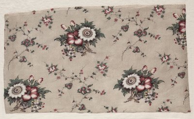 Glasierter Chintz-Fragment, um 1830 von Unbekannt