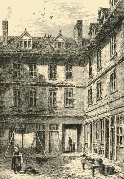 Goldsmiths House, Green Arbour Court, um 1800, ca. 1872 von Unbekannt