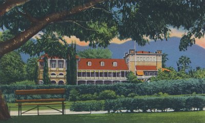 Residenz des Gouverneurs, Trinidad, B.W.I., ca. 1940er von Unbekannt