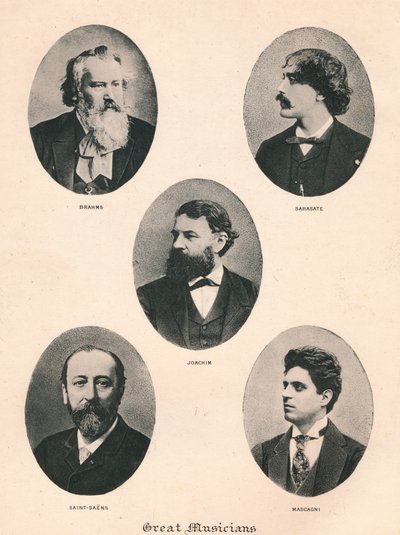 Große Musiker - Platte VII., 1895 von Unbekannt