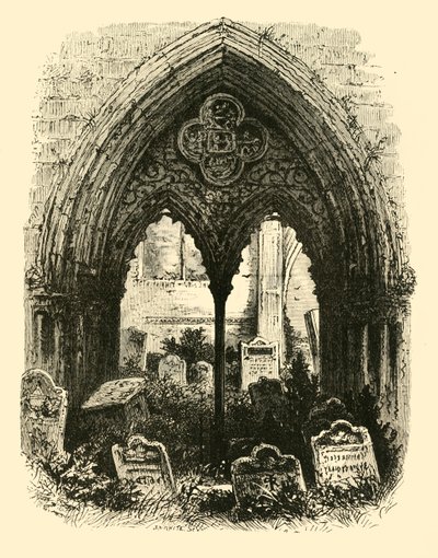 Großes Portal, Crowland Abbey, 1890 von Unbekannt