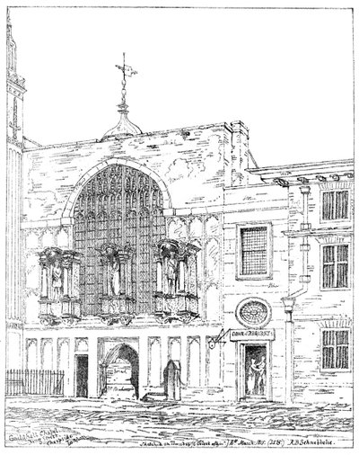 Guildhall-Kapelle, King Street, Cheapside, London, 1886 von Unbekannt