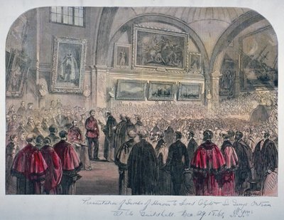 Guildhall-Ratssaal, City of London, 1861 von Unbekannt