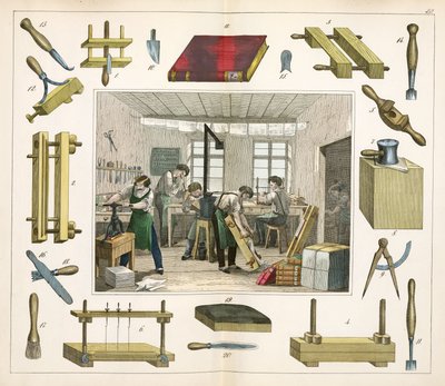 Handwerkzeuge Der Buchbinder von Unbekannt