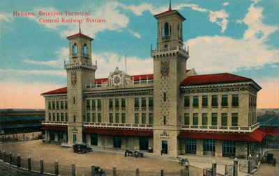 Hauptbahnhof von Havanna, Kuba, ca. 1912 von Unbekannt